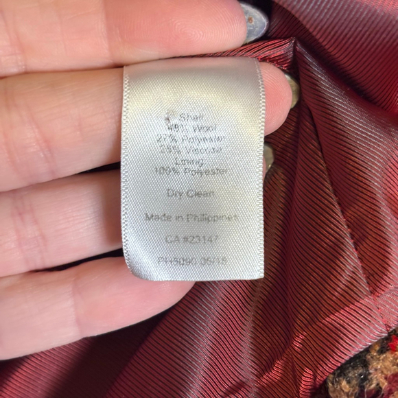 Talbots Aberdeen Wool Blend Plaid Blazer W 14WP Petite Plus Two-Button Jacket - Picture 8 of 8